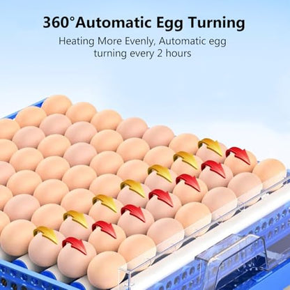 Automatic Eggs Incubator, Large Incubators for Hatching Eggs with Automatic Egg Turning & Temperature Control, Poultry Hatcher Machine for Chicken Duck Goose Quail Bird (256 Eggs) - size: 256 Eggs