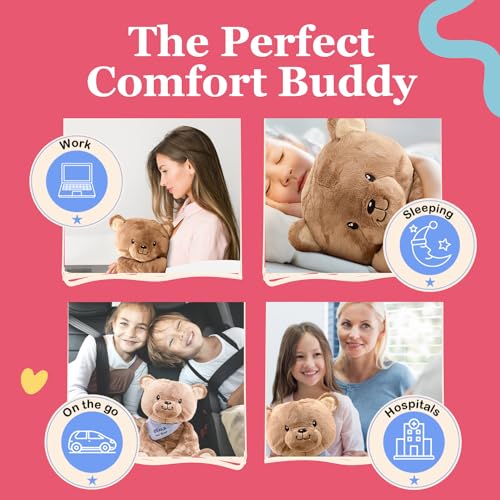 Lilly's Love Weighted Stuffed Animals for Adults & Kids — 5lb Calming Bear Plush for Anxiety, ADHD & Sensory | Machine Washable Weighted Stuffed Animal w/Removable Insert | Benji The Bear - color: Bear