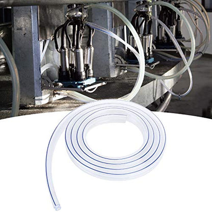 Milking Machine Tube, G1/8 3 Meter Transparent Milker Tube Food Grade Hose Milking Machine Accessories for Milking Cattle and Sheep