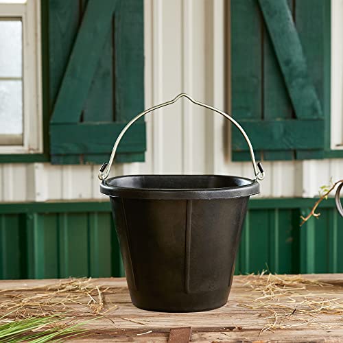 Farm Innovators FB-15R 4.5 Gallon Rubber 90 Watt Heated Bucket w/Built in Thermostat to Resist Cold (4 Pack) - color: 4.5 Gallon, size: 4 Pack