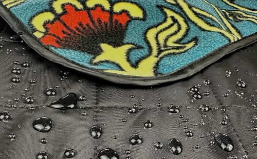 DOWN UNDER OUTDOORS Waterproof 350 GSM Fleece or Sherpa Stadium Blanket | Large Extra Thick, Windproof, Quilted, Machine Washable, Camping Picnic & Outdoor, Beach, Dog, secret pocket, 82 x 55 inches - color: Promise
