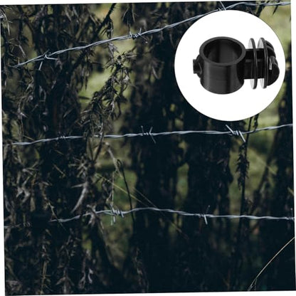 Happyyami 10pcs Electric Fence Insulators Insulators for Electric Fences Consistent Wire Spacing Easy Installation for Livestock and Garden Use