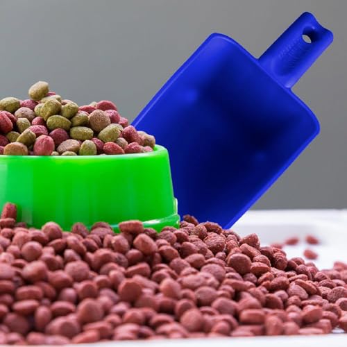 Heavy Duty Plastic Utility Scoop - Durable Stackable Hand Scoop for Farming, Ranching, and Livestock Care - size: 2