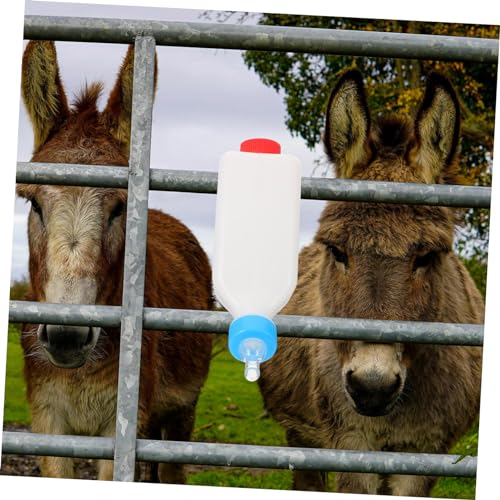 HANABASS 3pcs Versatile Livestock Feeding Bottle for Newborn Animals Calf Sheep Lamb Milk Jug Nipple