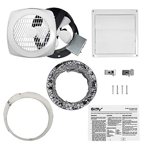 BV Ventilation Exhaust Fan for Home 70 CFM - Wall Fan 4.0 Sones Quiet Airflow, Rooms up to 85 sq ft, Room to Room/Rooms to Outdoor, 6" Diameter, Customizable Vent Fans, Removes Odors, Humidity & Smoke