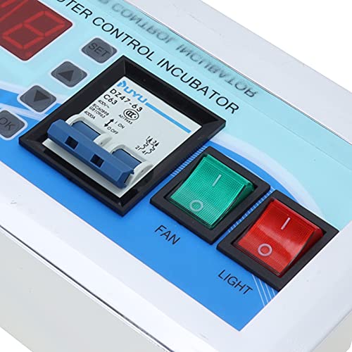 AUNMAS 180-240V XM18D Egg Incubator Temperature Controller, Full-Automatic Temperature Humidity Controller Machine System with LCD Display for Chicken Birds Ducks Geese Pigeons