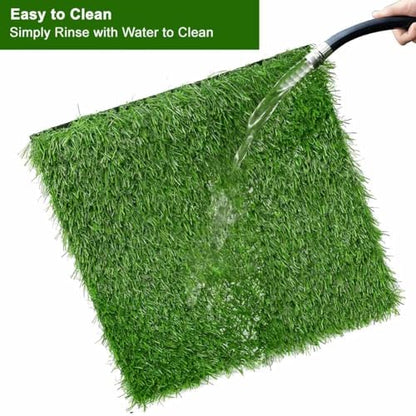 Washable Nesting Pads for Chicken Coop - 3cm Extra Thick & Soft Artificial Grass Turf Mats, Anti-Shedding & Flexible Eco-Backing, Chicken Laying Box Pads (6 Pack, 12"x12") Upgraded