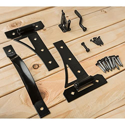 National Hardware Transitional Gate Kit N109-314 with Gate Latch, Gate Hinges, and Gate Pull