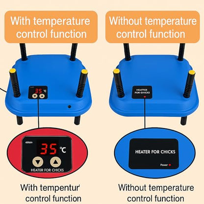 Adjustable 16x16 brooder Heating Plate for Baby Chicks, Providing Constant, efficient Warmth. Safe, Energy-Saving, Easy to Assemble and Clean. Perfect for Chicken Brooding (Blue)