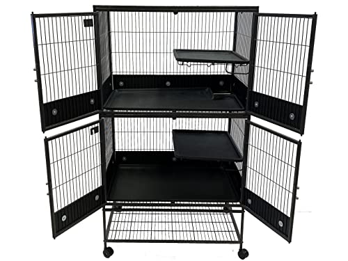 Scatter Guards for Ferret Nation Critter Nation Cage (Double, Black) - size: Double
