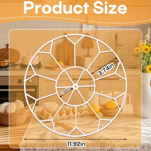 JGT360 Large Goose Egg Turner Tray Compatible with Nurture Right 360 Incubator Parts, Holds 10 Jumbo Goose Eggs, Heavy Breed Compatible Egg Incubator Tray for Large and Heavy Eggs (White)