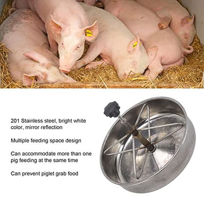 201 Stainless Steel Piglet Feeding Trough, Piglets with Word Material Faening Trough, Small Animal Feeder Suitable for Pig Farms(Small Size) - size: small size