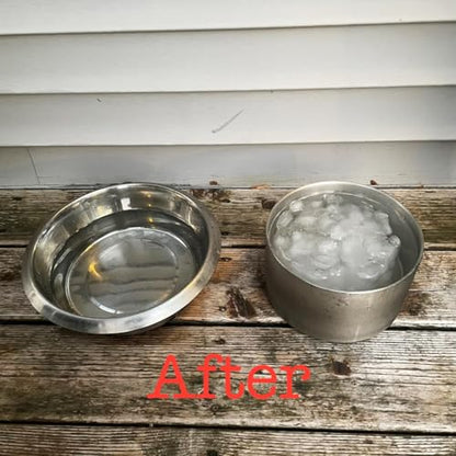 1Gallon Double Layer 304 Stainless Steel Dog Bowl - Insulated & Durable | Non-Slip Base | Easy to Clean | BPA-Free Safe Dog Water Bowl[128oz for Large Giant Breeds] - color: 3.8L