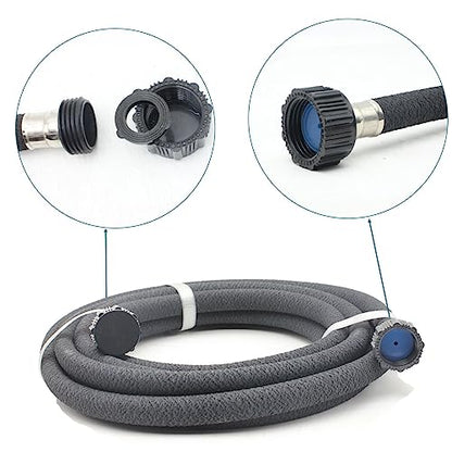 Soaker Hose 1/2" 75ft Rubber Garden Soaker Hoses, Water Seeper Round Drip Hose, Heavy Duty Drip Irrigation Hose For Vegetable, Lawn, Plants and Trees Watering - size: 1/2inch 75ft
