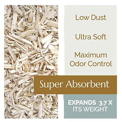 Aubiose French Hemp Bedding 44lb — Chicken Coop & Horse Stall Bedding | Ultra Low Dust, Odor Control, Deep Litter Ready | Premium Hemp Shavings for Chickens, Horses, Rabbits & Small Animals - size: Pack of 1