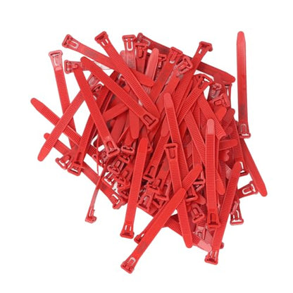 Keenso Chicken Leg Bands 1-100 Numbered Labels for Easy Breed Classification and Noise Reduction Pack of 100 (Red) - color: Red