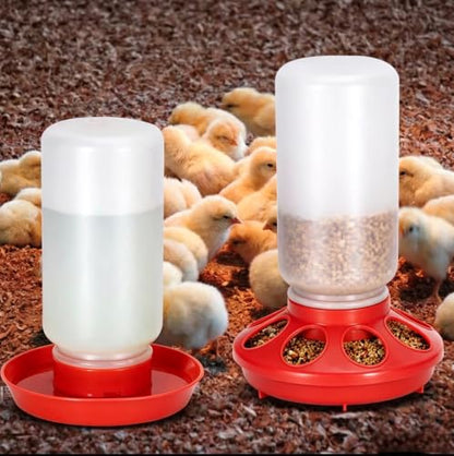 Chick Feeder Waterer Set for Chicken Chick Coop