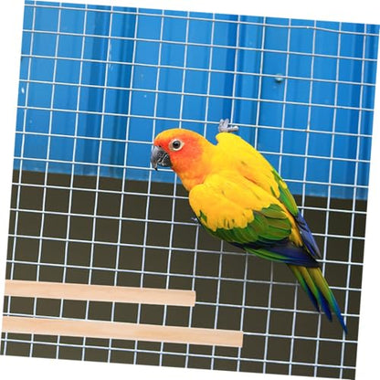 BESPORTBLE Bird Perches for Parrots and Parakeets 4pcs Wooden Bird Cage Perch Stand Accessories Non-Slip Grip for Medium Chickens