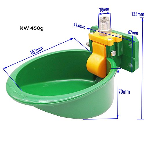 Automatic Hog Water Bowl for Swine Pig Sheep Livestock Plastic Goat Waterer | Self-Fill Cattle Water Trough, Animal Watering Supplies Multi-Purpose Bucket Drinker Cow Water Dispenser