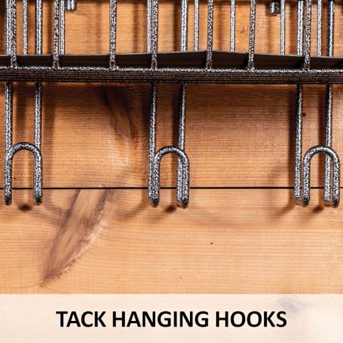 EASY-UP Pro Series Stall Basket & Tack Rack | Convenient Organizational Solution for Equestrian Equipment | Ideal for Show & Home, Holds Essential Horse Items