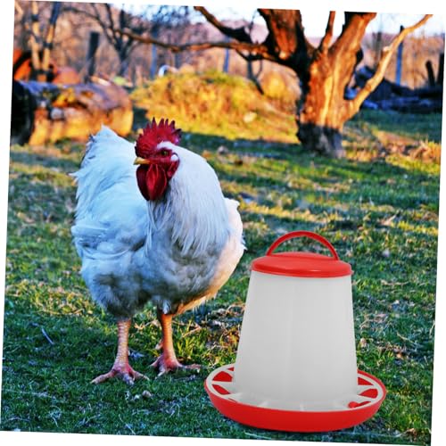 TOYANDONA Chick Waterer and Feeder Automatic Chicken Feeder Large Capacity for Chickens and Geese