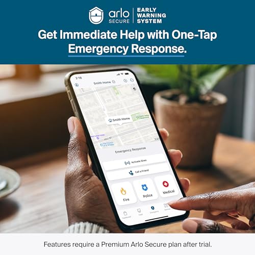 Arlo Pro Security Camera 2K HDR (6th Gen, 2025 Release) - Wireless Outdoor Camera, Rechargeable Removeable Battery, Emergency Response, 1-Month Trial of Secure Plan, 4 Cam, White, Motion Alert - color: White, size: 4 Cameras, style: Standard Battery