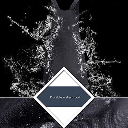 Yoawdats Women's Ski Snow Bibs Pants Insulated Water Resistant Winter Skiing Overalls Ripstop Windproof Snowboard Jumpsuits - color: Black, size: 4x_l