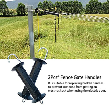 2pcs Fence Gate Handles, Safe Electric with Spring Fence Gate Handle Durable Garden Supplies Stable