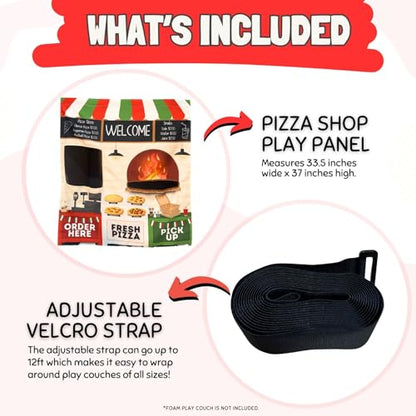 Couch Swag Play Panel for Childrens Foam Sofa Kids Couch (Pizza) - style: Pizza