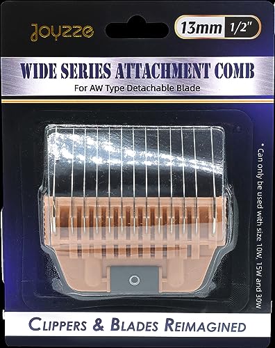 A Series Wide Metal Comb for Smooth Coat, Durable and Precise for Trimming and Finishing, Compatible with A Series Clippers (13mm 1/2" Metal Comb) - size: A Series Wide 13mm (1/2") Metal Comb