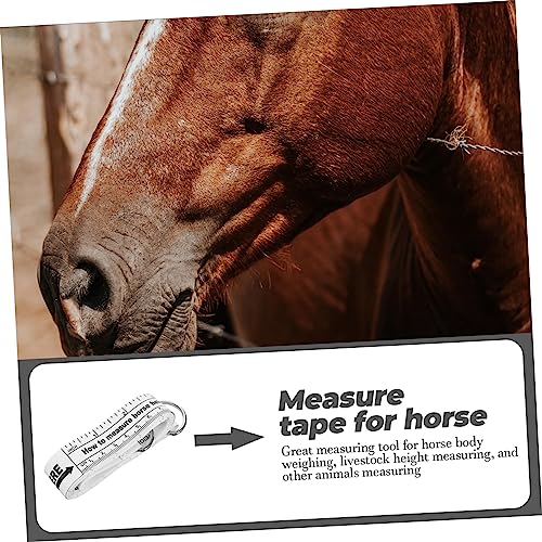 Sosoport Horse Measuring Tape for Accurate Bust Height and Weight Measurement Livestock Tape Measure and Farm Animals Easy to Carry and Use