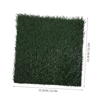 Happyyami 3pcs Washable Chicken Nesting Pads Artificial Grass Nest Box Liners for Coop Bedding Reusable Easy to Clean Comfortable for Hens to Lay Eggs