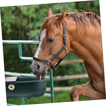 KESYOO Livestock Drinking Water Bowl Durable Automatic Waterer and Cattle Waterer with Deep Splash Design Stable Water Level for Farm Use - color: Dark Green