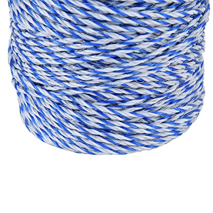 200 Meters Electric Fence Polywire, 0.12in Diameter Portable Electric Fence Rope Line for Farm Livestock Breeding
