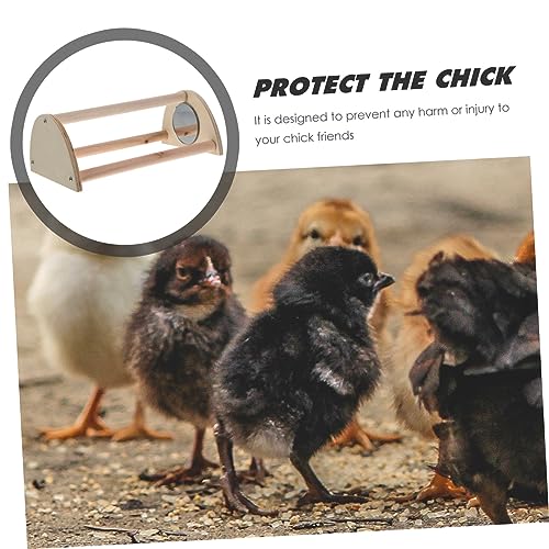 Wood Chick Perch Stand – Adjustable Chicken Roosting Bar for Brooder – Training Perch for Baby Chickens – Natural Material Stable Base