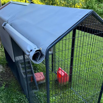 Smart Coop All-in-One Chicken Bundle Predator-Proof All-Weather Chicken Coop with Dual Smart Cameras, Automatic Door, Solar Kit, All-Weather Tarp for 4-6 Chickens - size: Coop + Complete Bundle