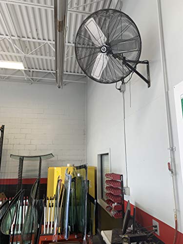 TPI Corporation CACU-24-W Commercial Circulator, Wall Mount Fan - Single Phase 120 Volt, Aluminum Blade Ventilation Fan. Commercial Wall Fans - size: 24”, style: Wall