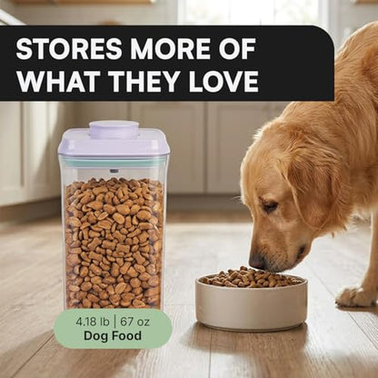 Bop Top Airtight Food Storage Containers with Lid 8 Cups / 67 oz | Kitchen Canister Sets | Air Tight Pantry Container | Pop Top Dry Food Storage Containers for Snacks, Sugar, Flour, Baking, Pasta - color: 67 oz