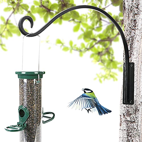AJART Hanging Plant Hanger Outdoor: 2 Pieces Bird Feeder Wall Hooks - 16-Inch Heavy-Duty Plant Bracket Hook for Hanging Flower Baskets - size: 16 Inch, style: Heavy Duty Plant Hook