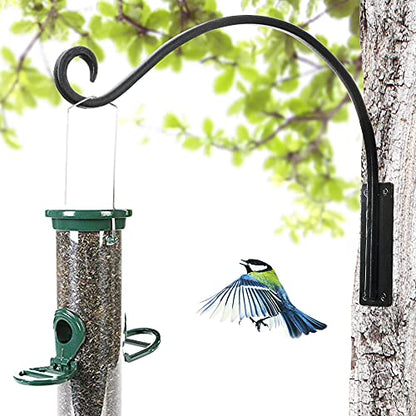 AJART Hanging Plant Hanger Outdoor: 2 Pieces Bird Feeder Wall Hooks - 16-Inch Heavy-Duty Plant Bracket Hook for Hanging Flower Baskets - size: 16 Inch, style: Heavy Duty Plant Hook