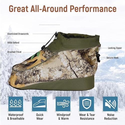 Arctic Shield Boot Covers Insulated- Hunting Insulators -Boot Covers Hunting-Boot Cover Hunting Accessories for Preventing Debris Water Snow Ice Keep Boots Dry Safe and Warm
