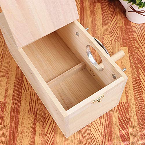YJJKJ Wood Parakeet Nest Box Pet Bird House Parrot Breeding Mating Box Bird Cage Box for Lovebirds Cockatiel Parrotlets Budgerigar Parakeet (XL) - size: Extra Large