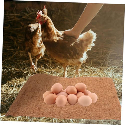 4pcs Washable Chicken Nesting Pads Nonslip Coconut Coir Mats for Coop Bedding Soft Comfortable Nesting Box Liners for Hens to Lay Eggs Thick