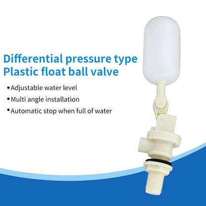 Float Ball Valve 4 Pack,1/2 Inch Water Float Valve with Adjustable Arm Filter for Livestock Water Trough,Water Tank,Pool,Pond,Fountain,Automatic Waterer Bowl
