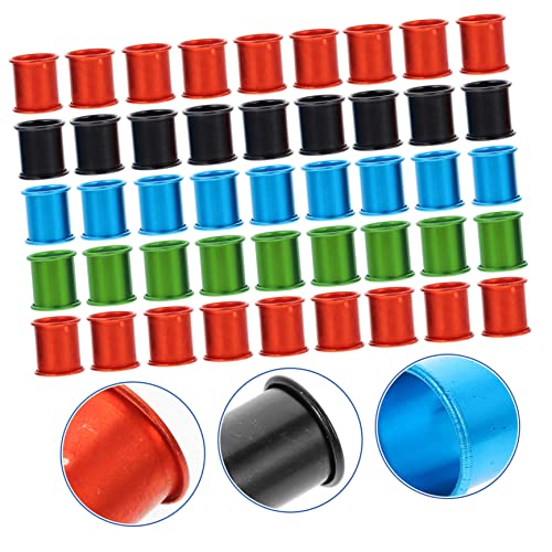 VICASKY 100Pcs Colorful Homing Pigeon Leg Bands Lightweight Identification Rings for Pigeons Chickens Birds Easy Marking for Poultry Breeds Random Colors