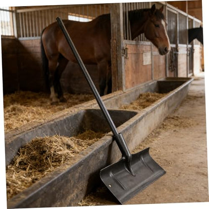 Ergonomic Manganese Steel Manure Spade Head for Livestock Cage Maintenance and Fowl Manure Cleaning Spade Suitable for Farm Settings and Stables with Versatile Usage