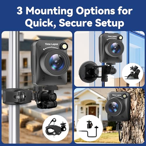 Dsoon Time Lapse Camera, 4K FHD Timelapse Camera Outdoor, Waterproof Level IP66, for Record Outdoor Construction, Weather, Plant, 6 Month Battery Life, 32 GB TF Card Included - style: TL3000