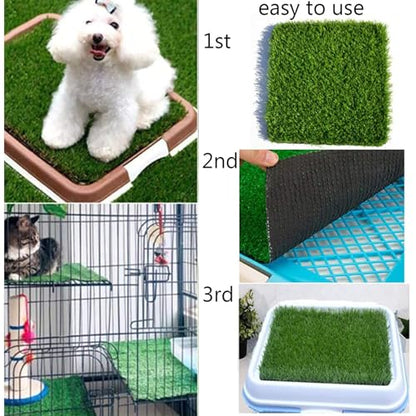 Hamiledyi 12 Pcs Chicken Nesting Box Pads Artificial Grass Rug Carpet Synthetic Turf Mat Nest Box Bedding for Chicken Coop Pet Garden Lawn Indoor Outdoor（12"x12"） - size: 12 Pcs Green