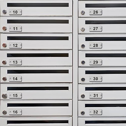Hicarer 50 Pcs Metal Numbered Tags 1-50 Stainless Steel Number ID Key Tags with Holes Numbered Key Rings Chain(Rectangular) - style: Rectangular