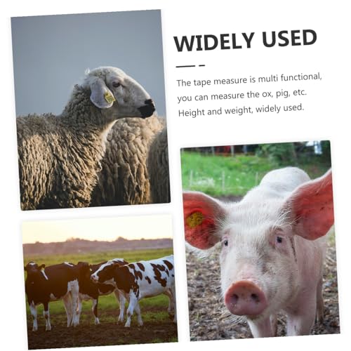 Animal Weight Tape Measure 2.5m Blue Cattle Goat Horse Girth Measuring Tape for Livestock Body and Weight Measurement Style